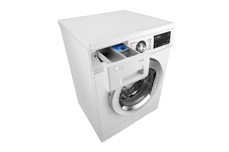 LG Zuinig en betrouwbaar met de duurzame Direct Drive motor | D | 9 kg | Hygiënisch wassen met stoom, F4WM309WE