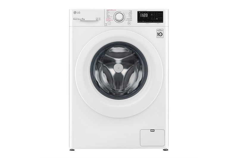 LG Slimme AI DD™ motor herkent je kleding | D | 8 kg | Hygiënisch wassen met stoom | Beste zorg met 6 Motion, F4WV208S3
