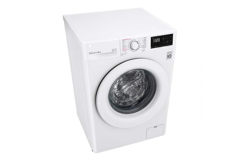 LG Slimme AI DD™ motor herkent je kleding | D | 8 kg | Hygiënisch wassen met stoom | Beste zorg met 6 Motion, F4WV208S3