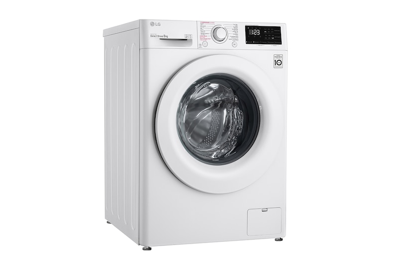 LG Slimme AI DD™ motor herkent je kleding | D | 8 kg | Hygiënisch wassen met stoom | Beste zorg met 6 Motion, F4WV208S3