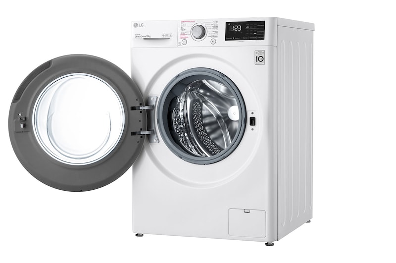 LG Slimme AI DD™ motor herkent je kleding | B | 8 kg | Hygiënisch wassen met stoom | Beste zorg met 6 Motion, F4WV308S4B