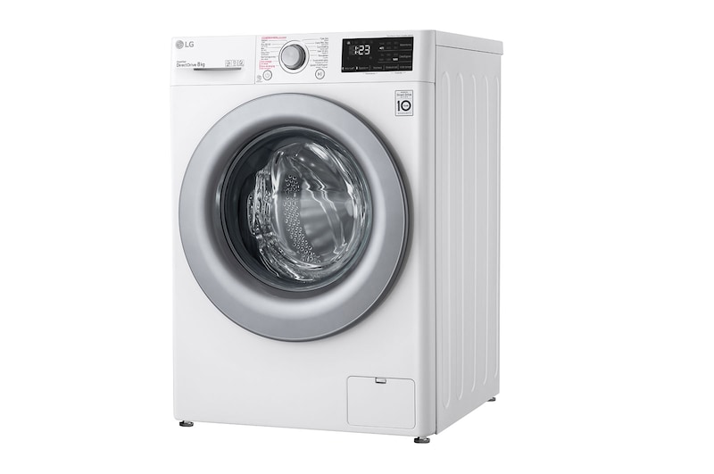 LG Slimme AI DD™ motor herkent je kleding | B | 8 kg | Hygiënisch wassen met stoom | Beste zorg met 6 Motion, F4WV308S4B