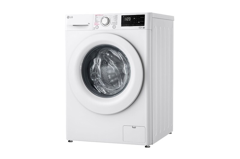 LG Slimme AI DD™ motor herkent je kleding | A | 9 kg | Hygiënisch wassen met stoom, F4WV309S3