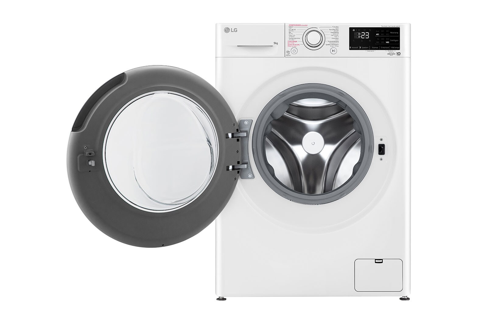 LG Slimme AI DD™ motor herkent je kleding | A | 9 kg | Hygiënisch wassen met stoom, F4WV309S3