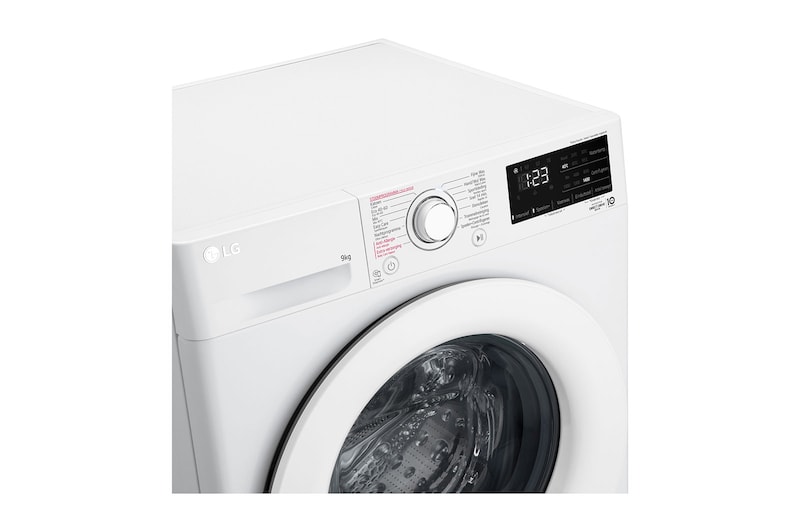 LG Slimme AI DD™ motor herkent je kleding | A | 9 kg | Hygiënisch wassen met stoom, F4WV309S3