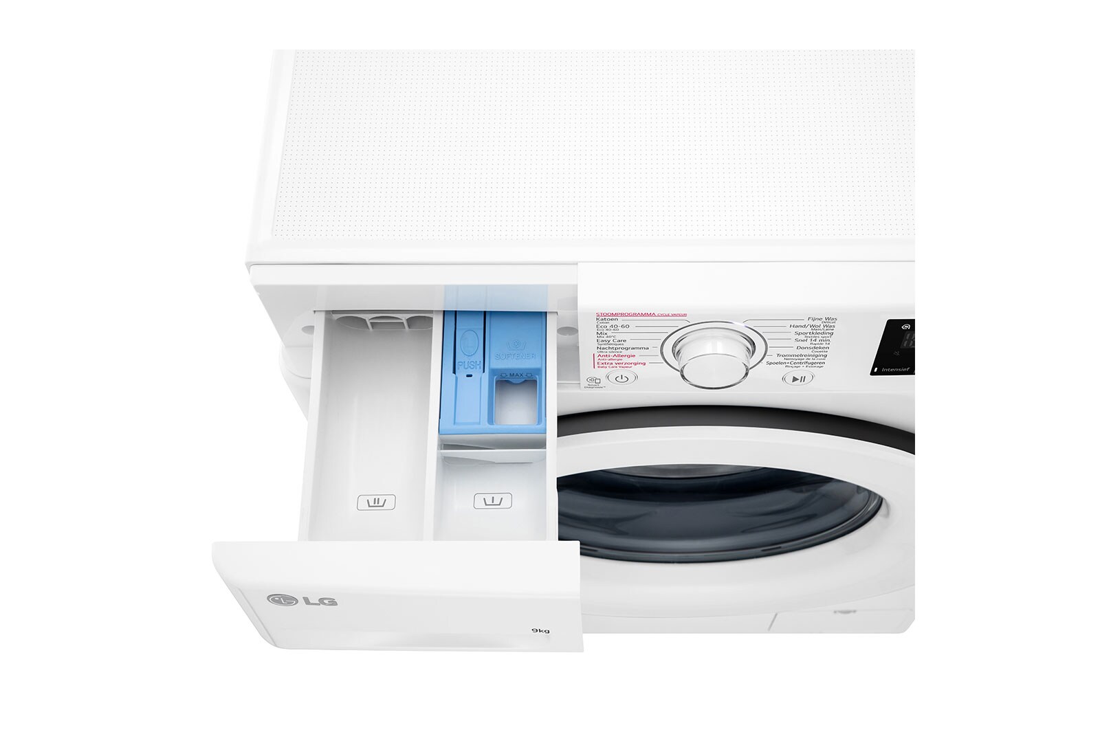 LG Slimme AI DD™ motor herkent je kleding | A | 9 kg | Hygiënisch wassen met stoom, F4WV309S3