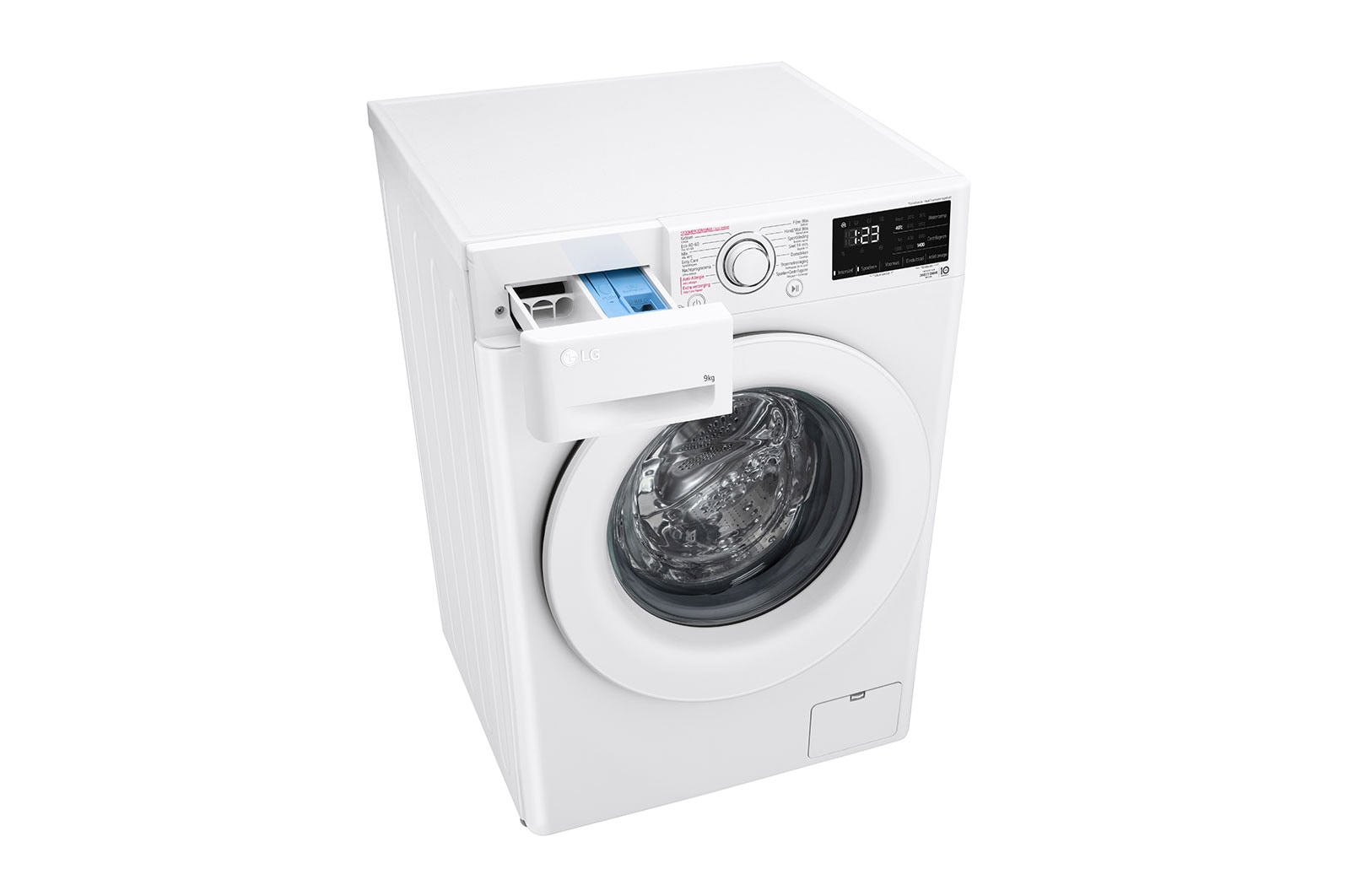 LG Slimme AI DD™ motor herkent je kleding | A | 9 kg | Hygiënisch wassen met stoom, F4WV309S3