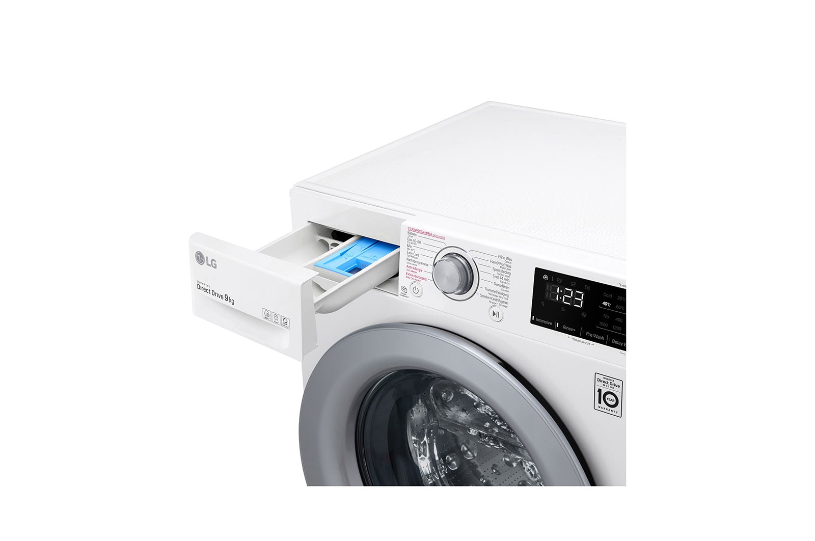 LG Slimme AI DD™ motor herkent je kleding | B | 9 kg |  Beste zorg met 6 Motion, F4WV309S4E