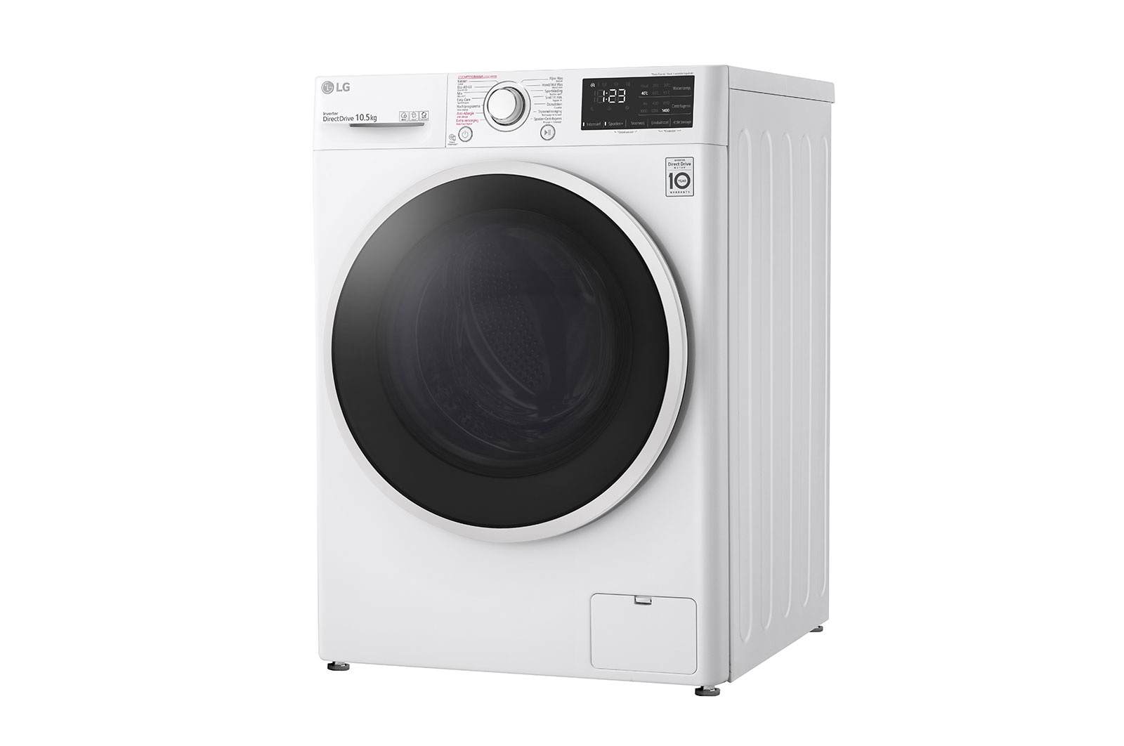 LG Slimme AI DD™ motor herkent je kleding | B | 10.5 kg | Beste zorg met 6 Motion | Hygiënisch wassen met stoom, F4WV310S6E