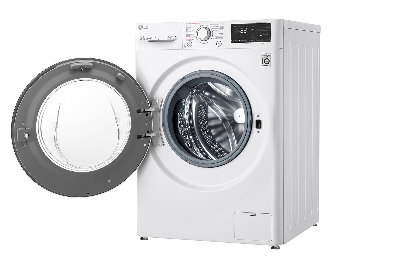 LG Slimme AI DD™ motor herkent je kleding | B | 10.5 kg | Beste zorg met 6 Motion | Hygiënisch wassen met stoom, F4WV310S6E