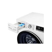LG Slimme AI DD™ motor herkent je kleding | A | 8 kg | TurboWash™ 39 - Perfect schoon in 39 minuten | Hygiënisch wassen met stoom, F4WV708S1E