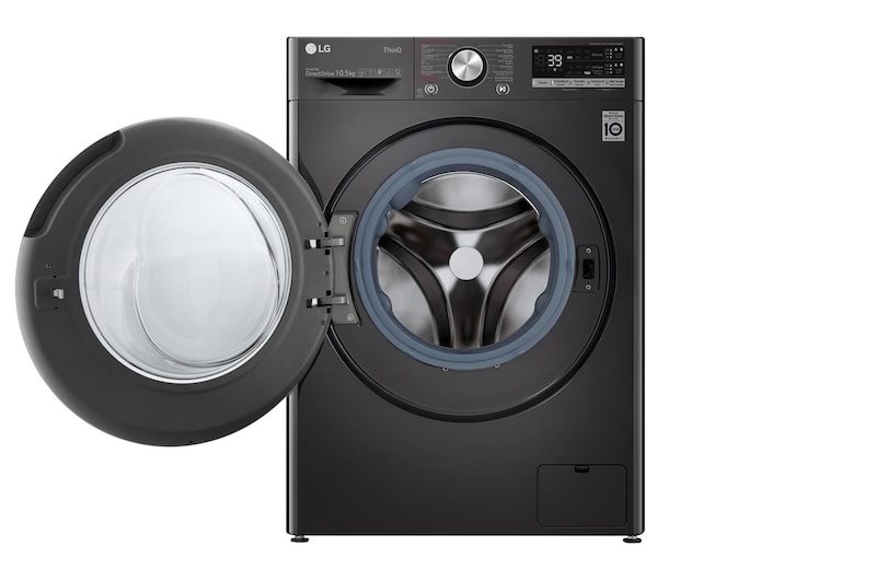 LG TurboWash™ 39 - Perfect schoon in 39 minuten | Slimme AI DD™ motor herkent je kleding | A | 10.5 kg | EZDispense™ | Hygiënisch wassen met stoom, F6WV71S2TA