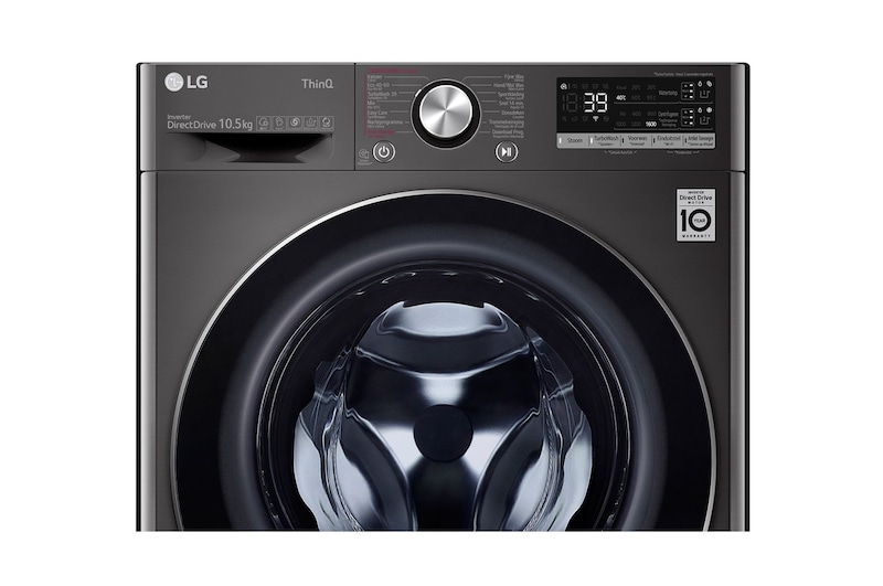 LG TurboWash™ 39 - Perfect schoon in 39 minuten | Slimme AI DD™ motor herkent je kleding | A | 10.5 kg | EZDispense™ | Hygiënisch wassen met stoom, F6WV71S2TA