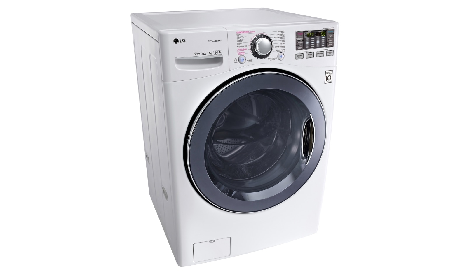 LG Enorme Inhoud van 17KG | Stil, zuinig en duurzaam met de Direct Drive motor | True Steam™ |  A++ | 10 jaar garantie op de Direct Drive motor, FH17KG