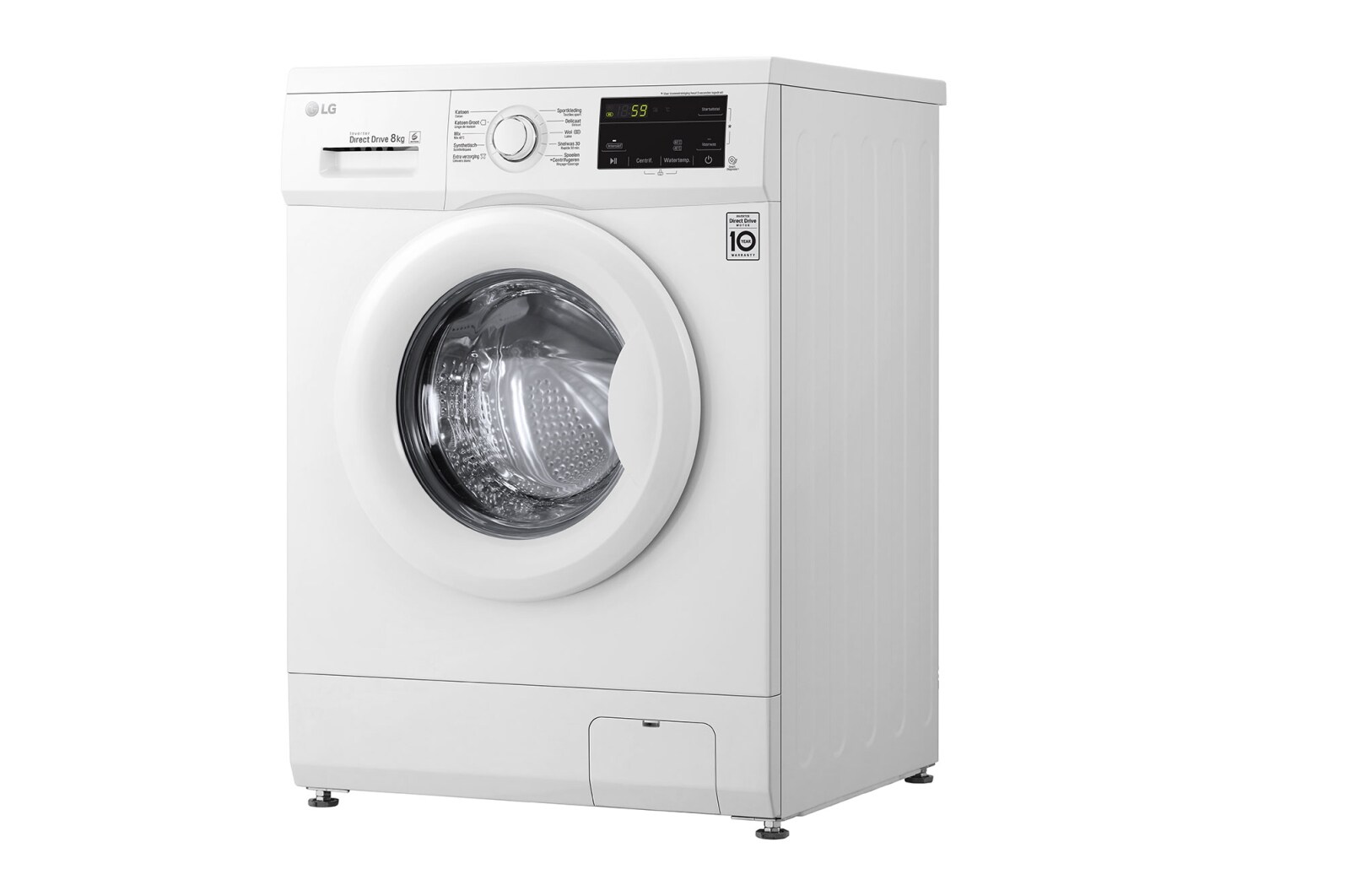 LG Zuinig en betrouwbaar met de duurzame Direct Drive motor | D | 8 kg | Beste zorg met 6 Motion | 10 jaar garantie op de Direct Drive motor, GC3M108N3
