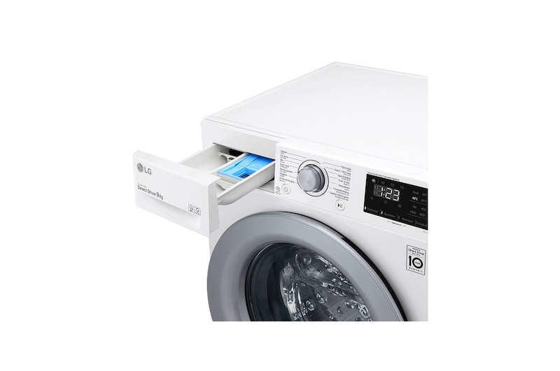 LG Slimme AI DD™ motor herkent je kleding | B | 9 kg | Beste zorg met 6 Motion, GC3V309N4