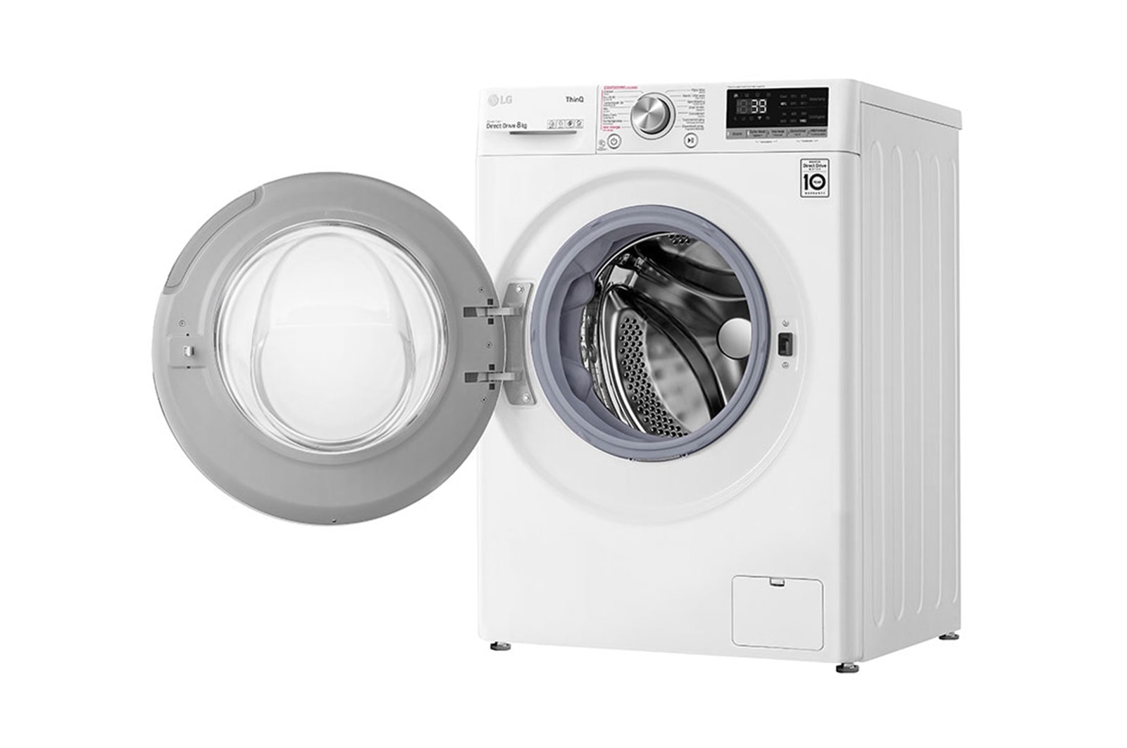 LG 8 kg Wasmachine Wit | TurboWash™ | 360˚ AI DD™ | Steam™, GC3V708S2