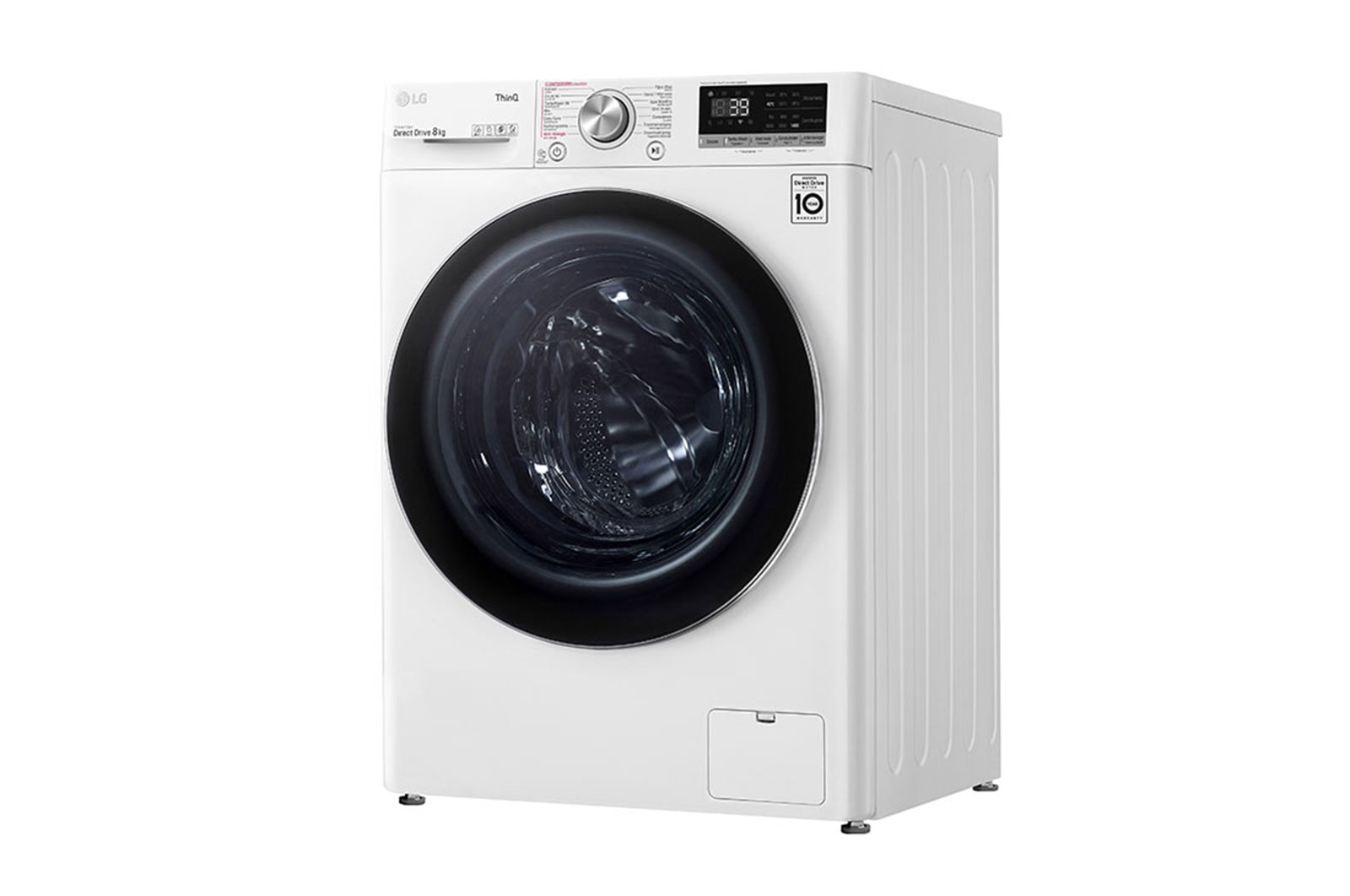 LG 8 kg Wasmachine Wit | TurboWash™ | 360˚ AI DD™ | Steam™, GC3V708S2