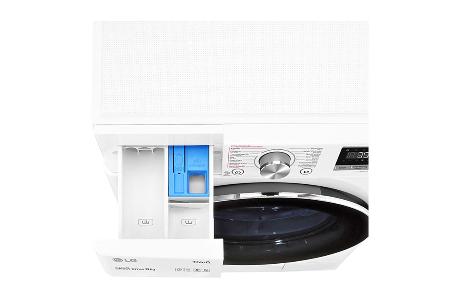 LG 8 kg Wasmachine Wit | TurboWash™ | 360˚ AI DD™ | Steam™, GC3V708S2