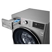 LG Slimme AI DD™ motor herkent je kleding | A | 8 kg | TurboWash™ 39 - Perfect schoon in 39 minuten | Hygiënisch wassen met stoom, GC3V708S2T