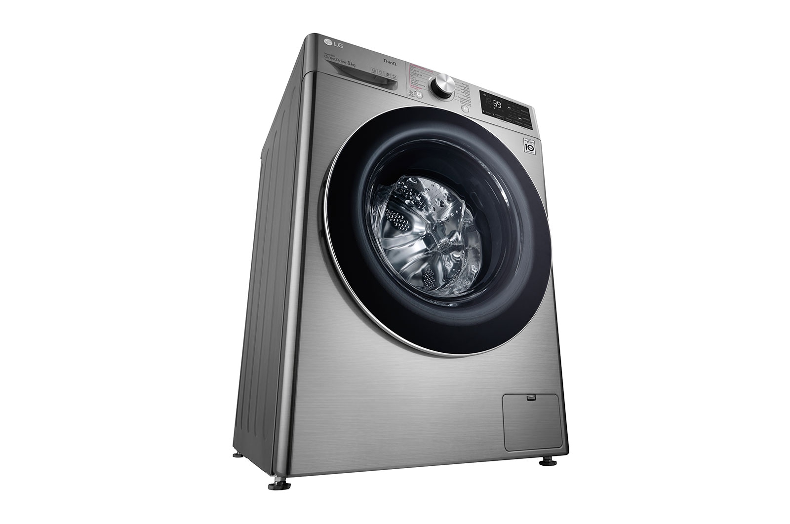 LG Slimme AI DD™ motor herkent je kleding | A | 8 kg | TurboWash™ 39 - Perfect schoon in 39 minuten | Hygiënisch wassen met stoom, GC3V708S2T