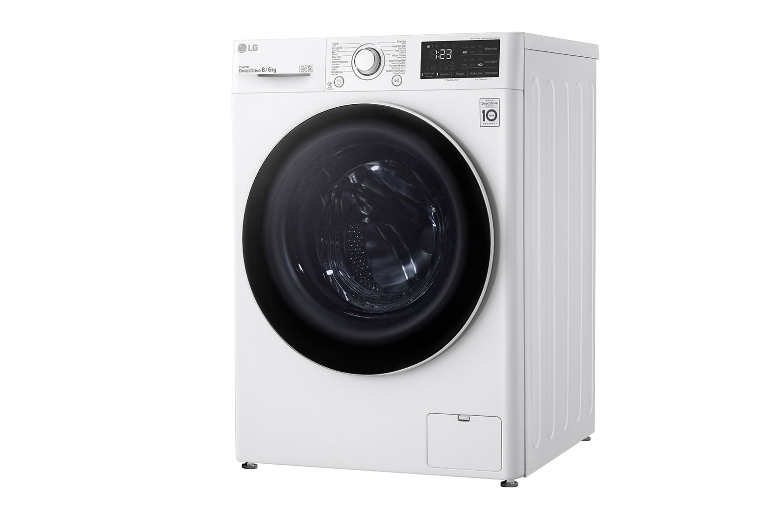 LG Slimme AI DD™ motor herkent je kleding | E | 8 kg wassen /6 kg drogen, GD3V308N0