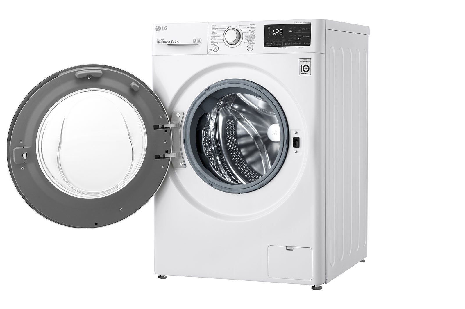 LG Slimme AI DD™ motor herkent je kleding | E | 8 kg wassen /6 kg drogen, GD3V308N0