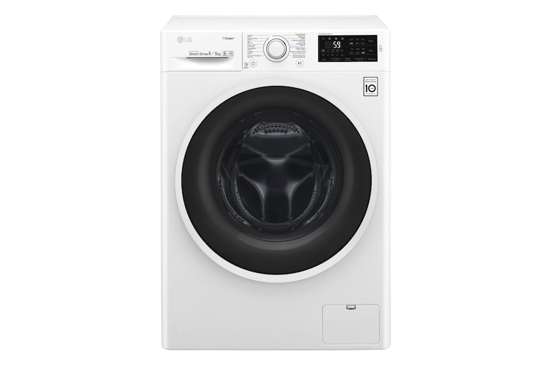 Vooraanzicht van Slimme AI DD™ motor herkent je kleding | E | 9kg Wassen/5kg drogen | Hygiënisch wassen met stoom | Beste zorg met 6 Motion GD3V409S0