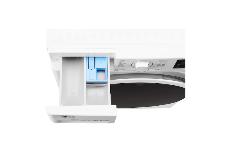 LG Slimme AI DD™ motor herkent je kleding | E | 9kg Wassen/5kg drogen | Hygiënisch wassen met stoom | Beste zorg met 6 Motion, GD3V409S0