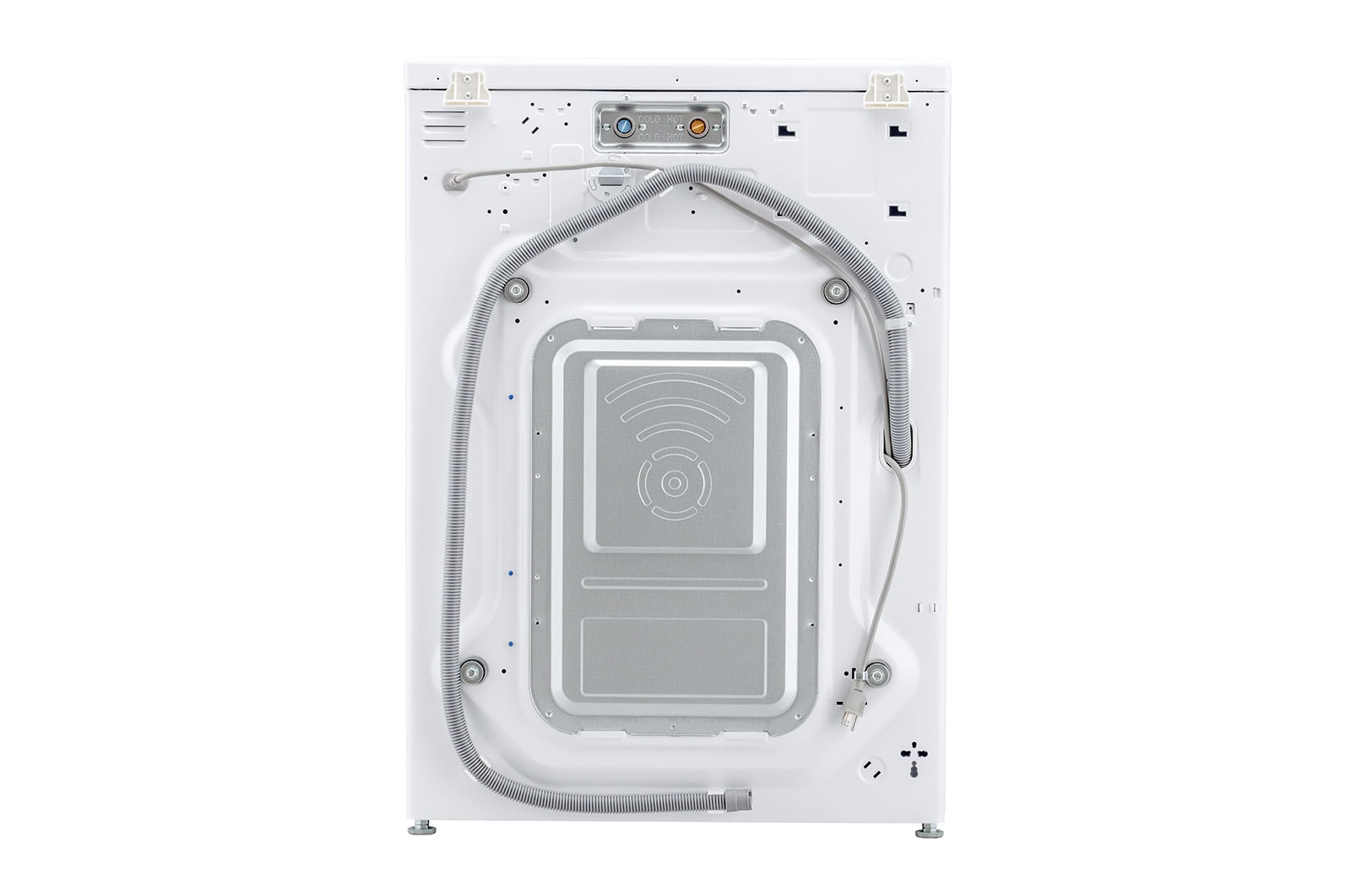 LG Enorme Inhoud van 17KG | Slimme AI DD™ motor herkent je kleding | E | TurboWash™ 59 | Hygiënisch wassen met stoom, LC1R7N2