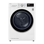 Vooraanzicht van Supersnel of superzuinig | Dual Inverter Heat Pump™ | A&#43;&#43;&#43; | 8 kg | Auto Cleaning Condensor | ThinQ™ RC80V9AV4Q