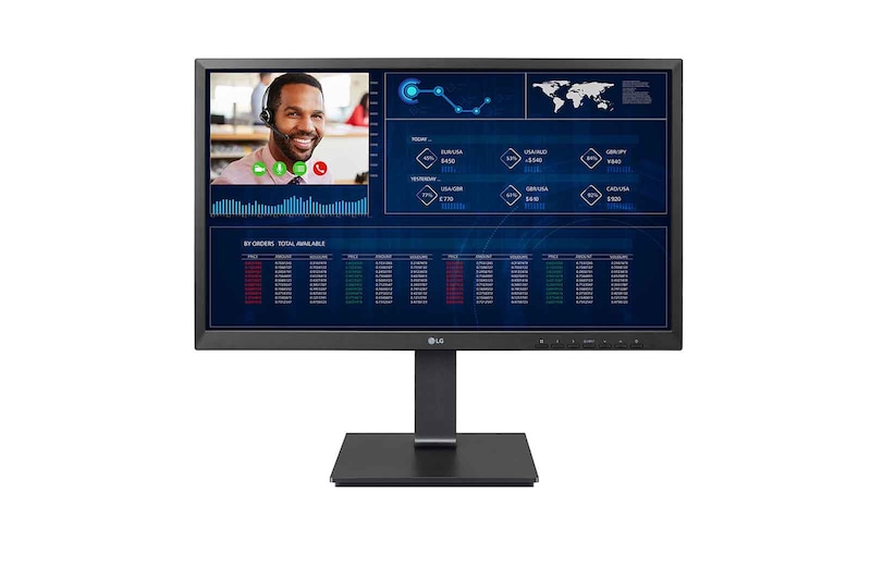Vooraanzicht van 23.8” Full HD All-in-One Thin Client 24CN650W-AC