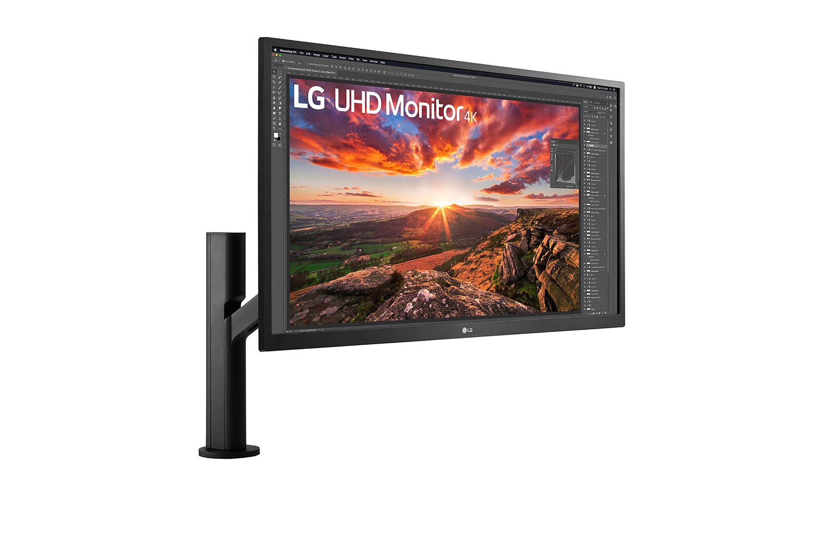 LG 27" UHD 4K IPS-monitor met Ergo, 27UK580-B