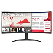 Vooraanzicht van 34&#34; WQHD All-in-One Thin Client 34CR651W-BP