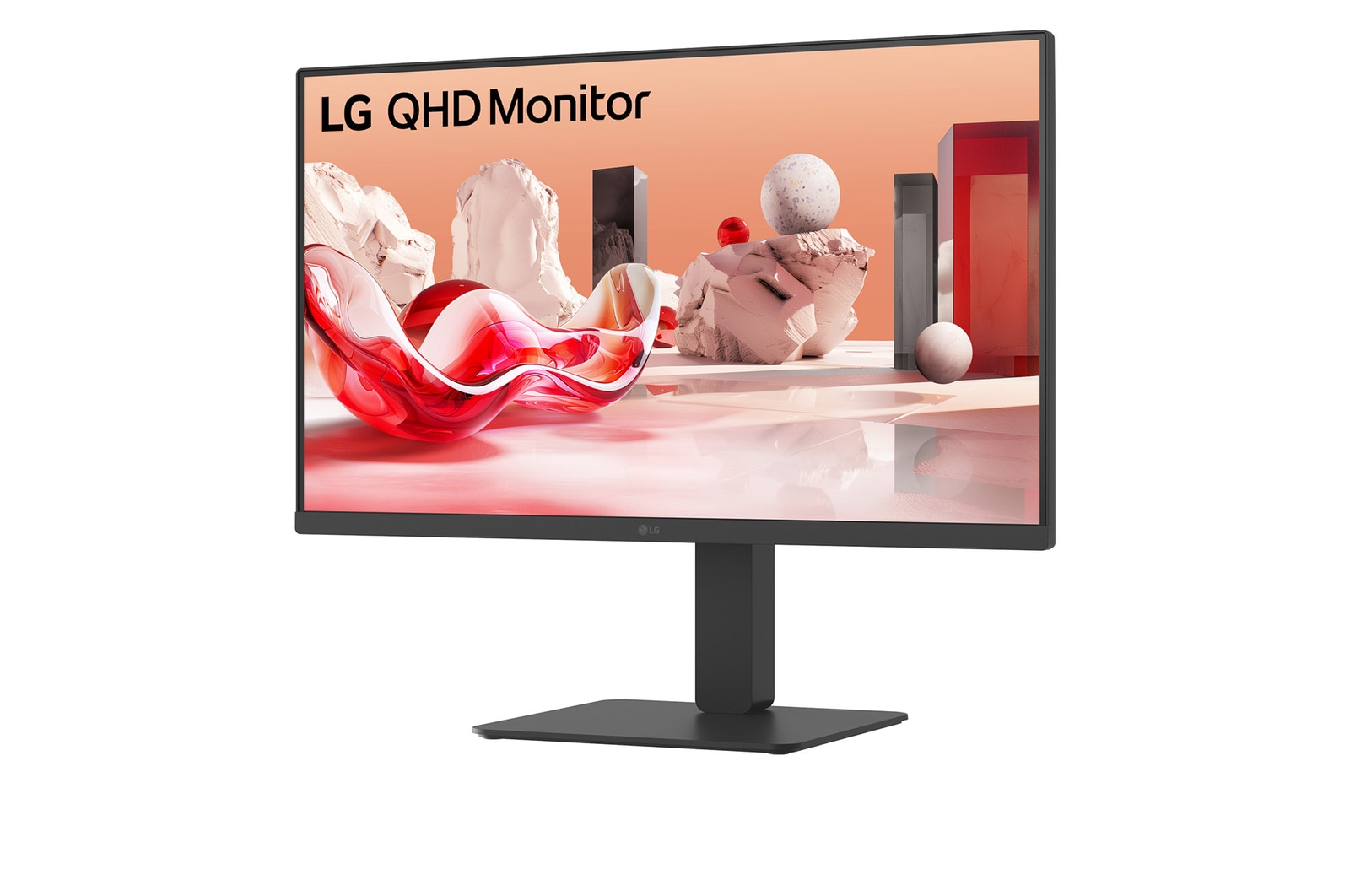 LG 27” QHD IPS Monitor with USB-C with Daisy Chain, 27BA65QB-B