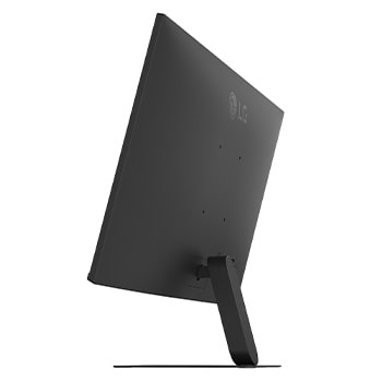 side view of a tilted monitor