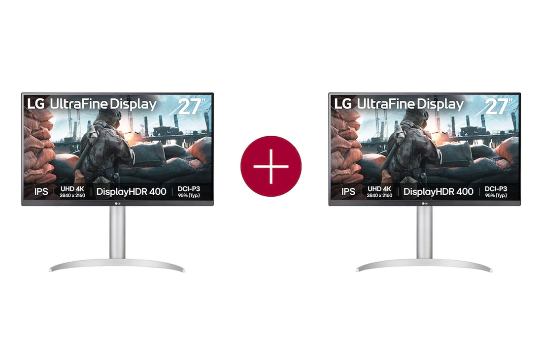 LG 27" UHD 4K IPS monitor with VESA DisplayHDR™ 400, 27UP650K-W.27UP001