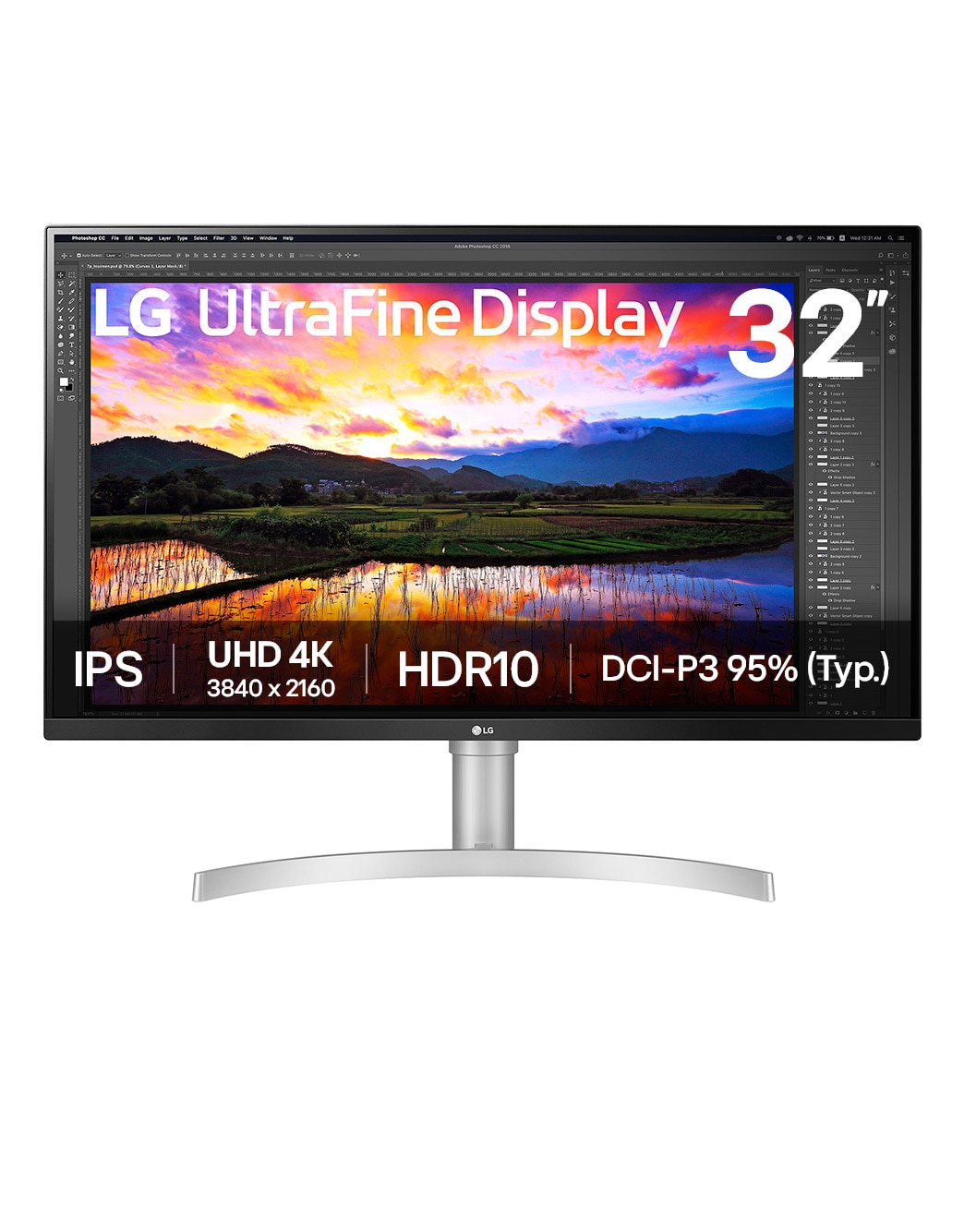 LG 4Kモニター 32インチ(31.5インチ) IPS 32UN650K LG UltraFine 32 inch 4k UHD Monitor - 32UN650K | LG Nederland