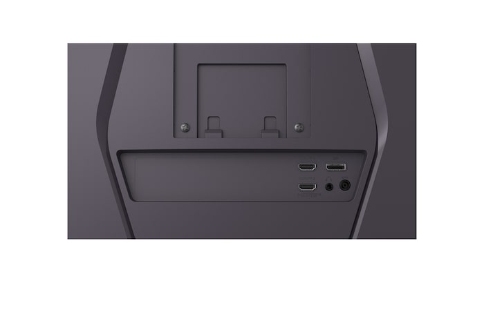 front view of the monitor with the stand down