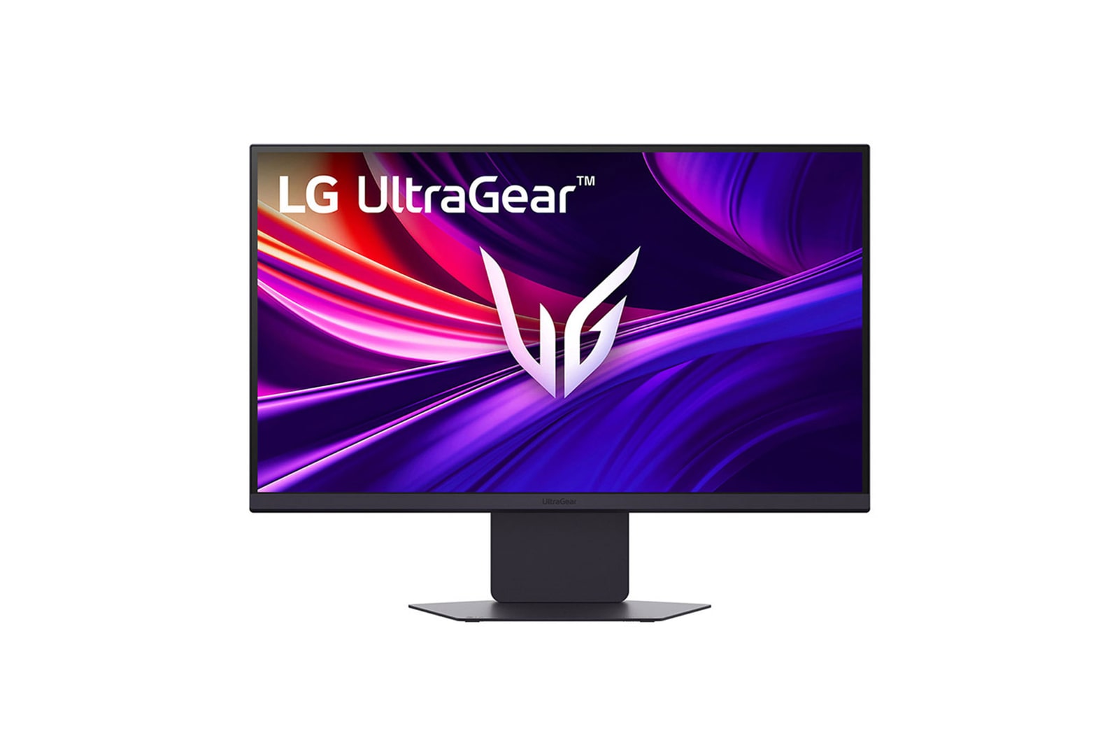 front view of the monitor with the stand down