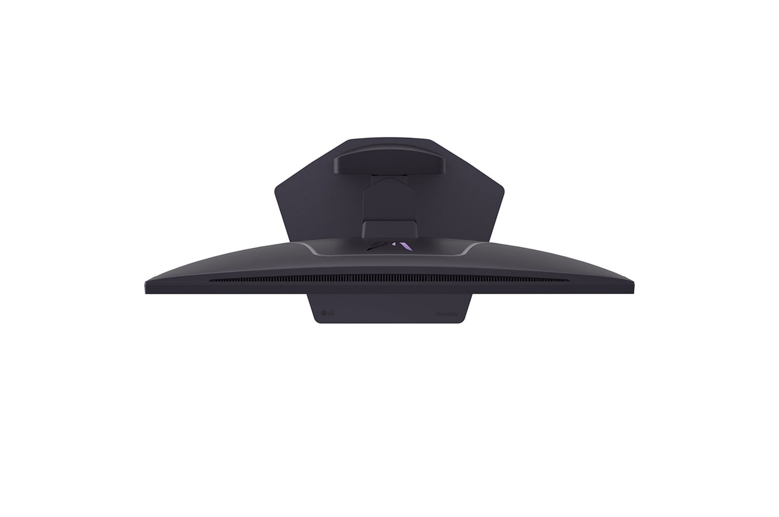 top view of monitor showcasing slim design