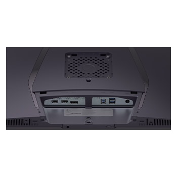 rear close-up view of connectivity ports