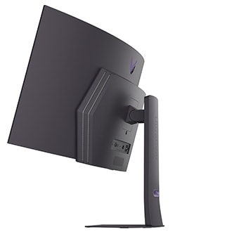 front view of the 45GX900A monitor with the stand down