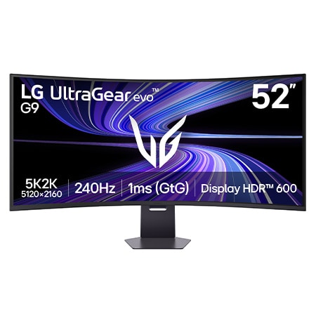 52‑inch UltraGear evo G9, ’s Werelds grootste 5K2K 240Hz gaming monitor - 52G930B-B