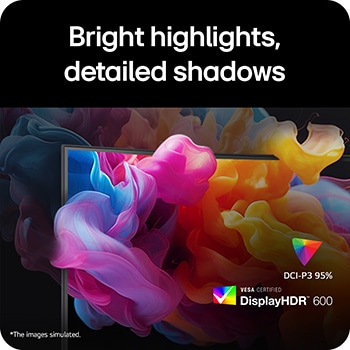 'LG UltraGear gaming monitor (52G930B) with DisplayHDR 600 and DCI-P3 95%, delivering bright highlights and detailed shadows 