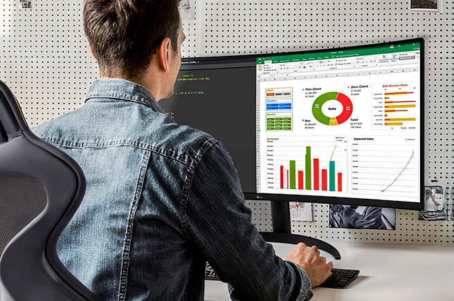 Afbeelding met LG-monitor