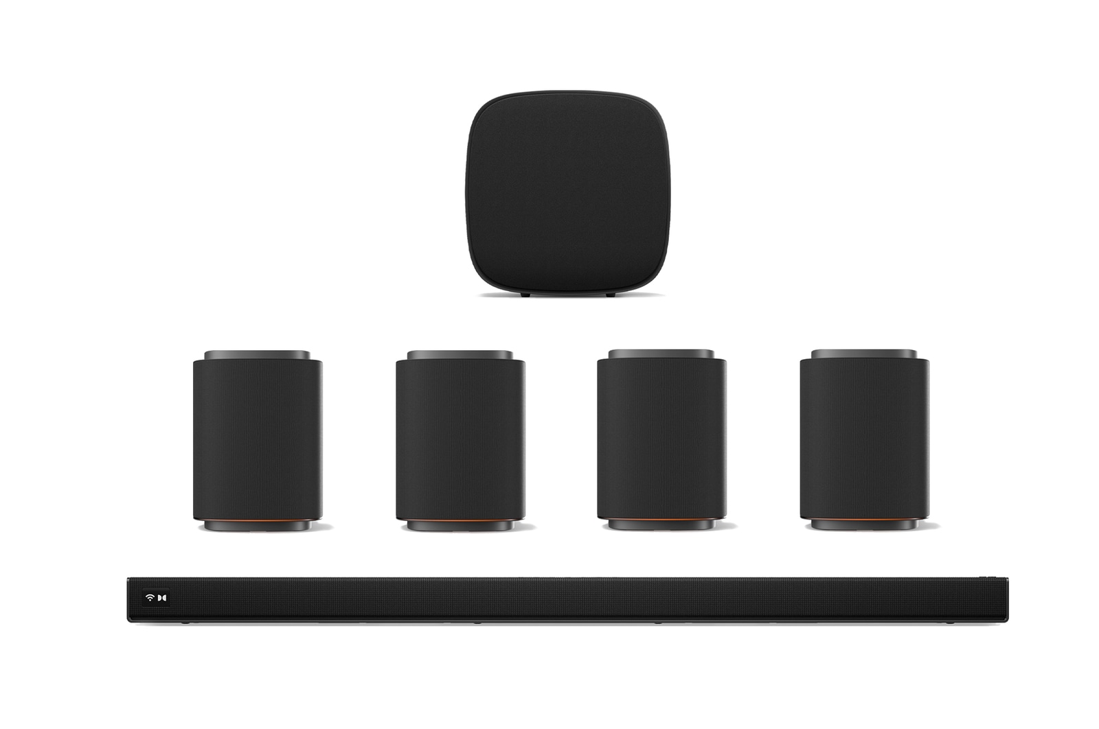 LG Sound Suite H7 + Sound Suite M7 x4 + Sound Suite W7, H7M7W7.M7M7M7001