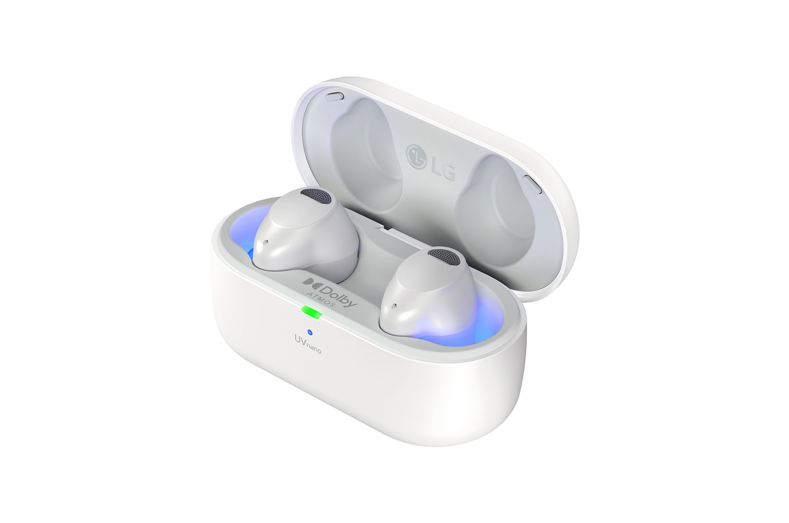 LG TONE Free T90S - Dolby Atmos draadloze Bluetooth Earbuds met Plug & Wireless verbinding, TONE-T90S-White