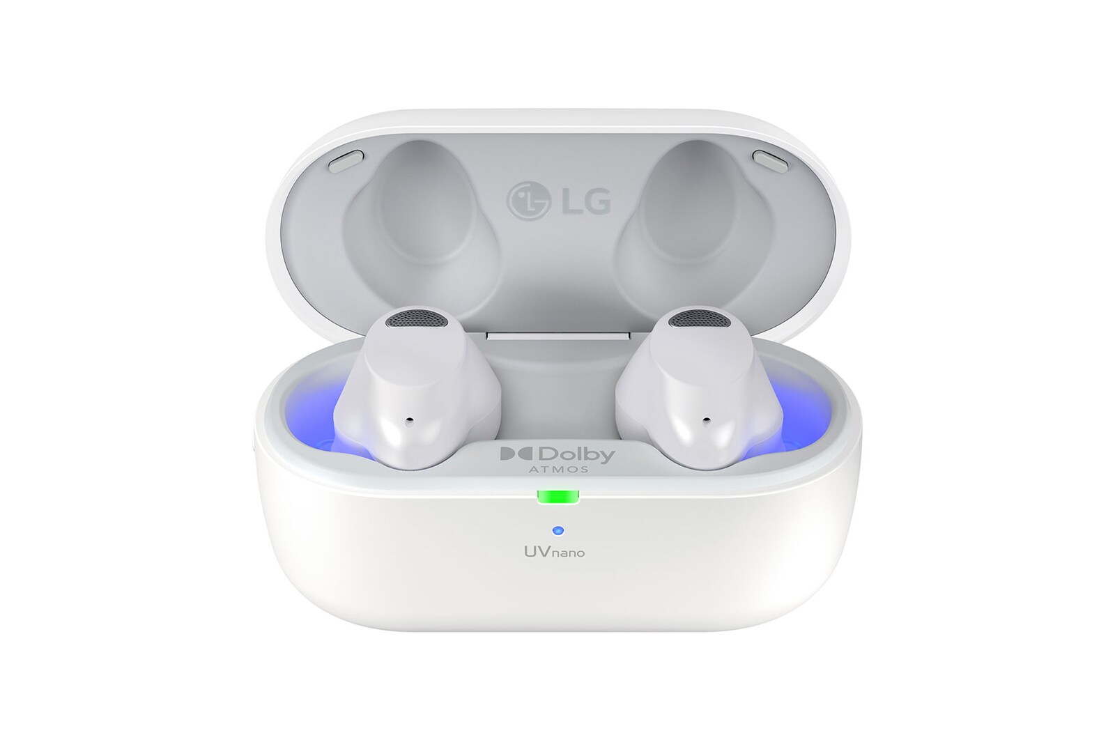 LG TONE Free T90S - Dolby Atmos draadloze Bluetooth Earbuds met Plug & Wireless verbinding, TONE-T90S-White