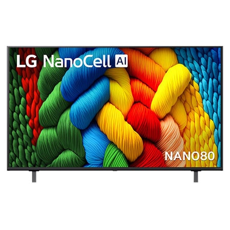 טלוויזיה LG NanoCell AI 55" 4K דגם 55NANO80A6A — מעבד α7 Gen8 ו-webOS 25
